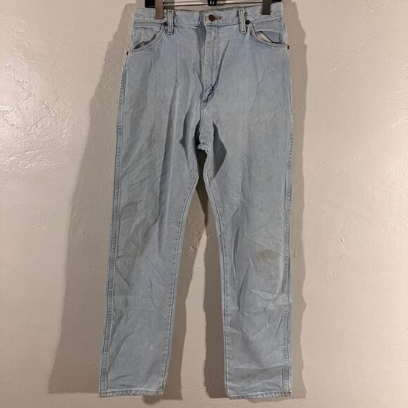 Wrangler Light Blue Straight Leg Jeans - Picture 1 of 5